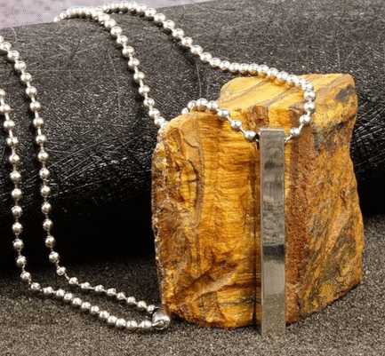 Stylish Steel Bar Silver Chain for Boys
